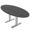 Skutchi Designs 33.5 in W, 69.5 in L, 29 in H, Engineered Wood Top, Grey HAR-OVL-34x70-T-ASIANNIGHT - alternate 1